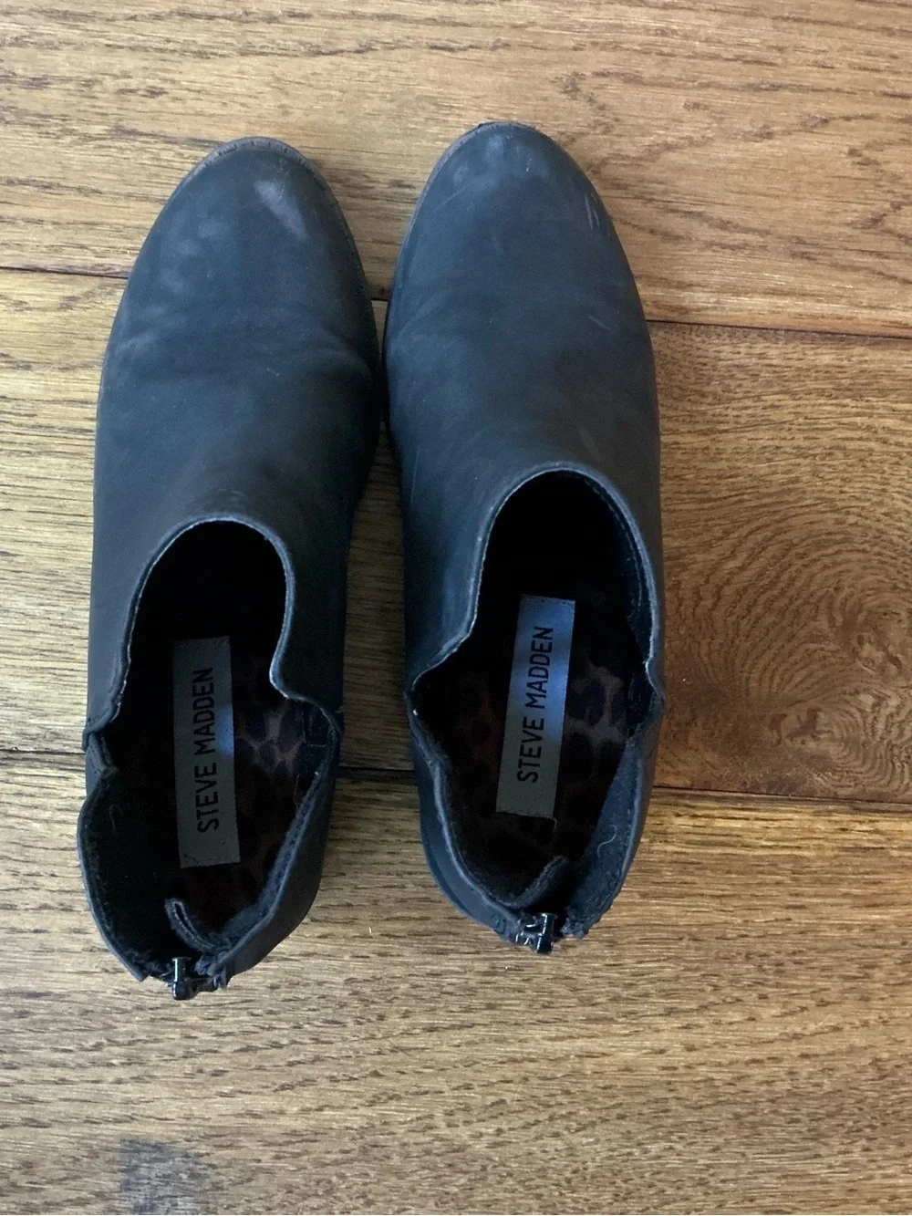 Steve Madden Black Cutout Ankle Booties